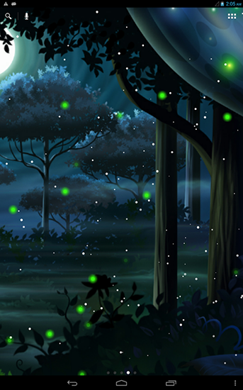 Luciole forestière - télécharger gratuit un fond d'écran animé Plantes pour le portable.
