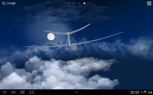 Vol dans les nuages 3D - télécharger gratuit un fond d'écran animé 3D pour le portable.
