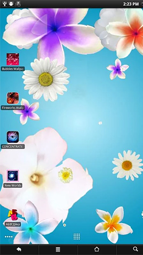 Télécharger Fleurs , fond d'écran animé gratuit pour Android sur le bureau. 