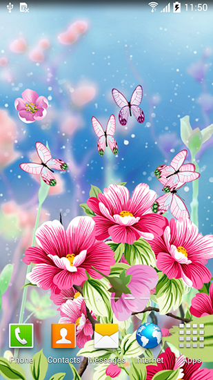 Fleurs  - télécharger gratuit un fond d'écran animé Fleurs pour le portable.