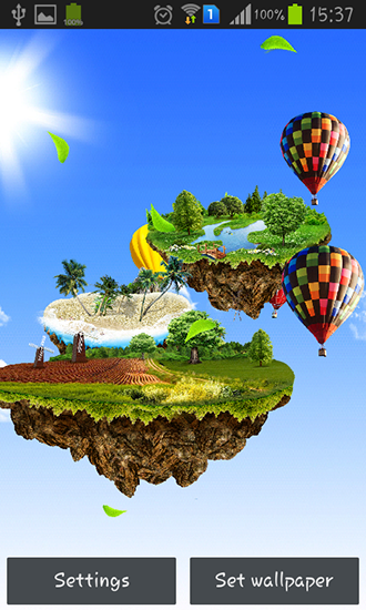 Iles volantes - télécharger gratuit un fond d'écran animé Paysage pour le portable.