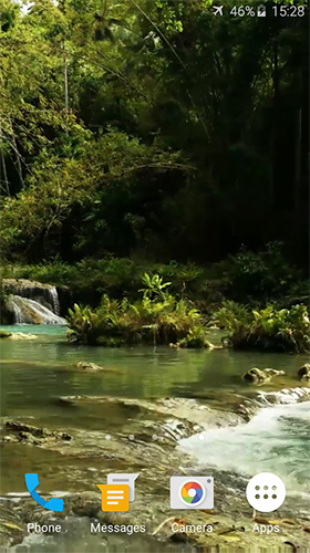 Télécharger Ruisseau de forêt  , fond d'écran animé gratuit pour Android sur le bureau. 