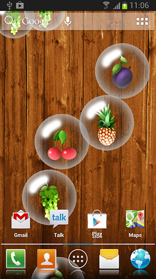 Télécharger gratuitement le fond d'écran animé Fruits  sur les portables et les tablettes Android.