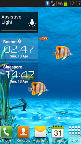 Télécharger Aquarium galactique  , fond d'écran animé gratuit pour Android sur le bureau. 