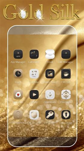 Télécharger Luxe d'or , fond d'écran animé gratuit pour Android sur le bureau. 