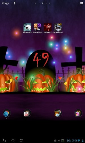 Télécharger gratuitement le fond d'écran animé Halloween sur les portables et les tablettes Android.