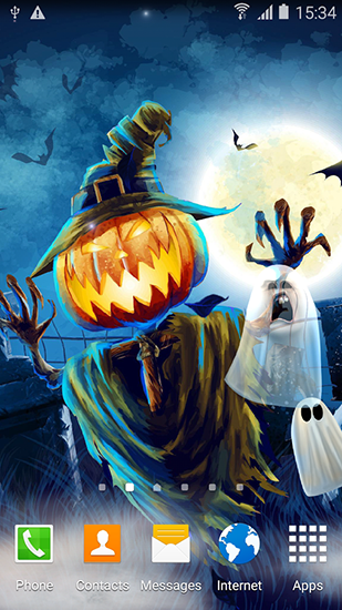 Télécharger gratuitement le fond d'écran animé Halloween sur les portables et les tablettes Android.