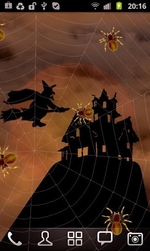 Halloween: Araignées  - télécharger gratuit un fond d'écran animé Vacances pour le portable.