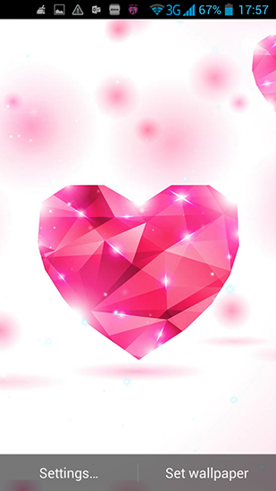 Télécharger gratuitement le fond d'écran animé Cœurs d'amour sur les portables et les tablettes Android.