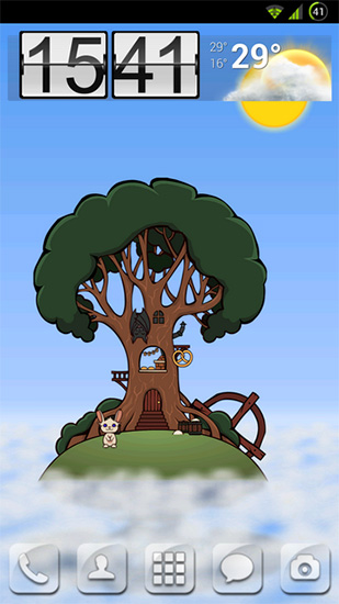 L`arbre domestique  - télécharger gratuit un fond d'écran animé Fantasy pour le portable.