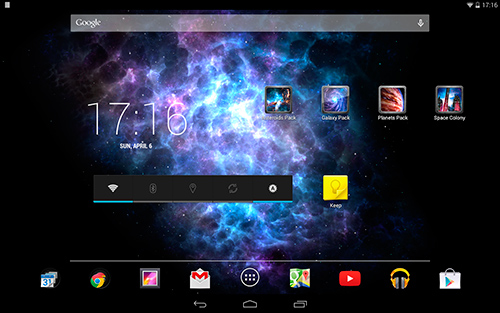 Télécharger gratuitement le fond d'écran animé La Galaxie glaciale  sur les portables et les tablettes Android.
