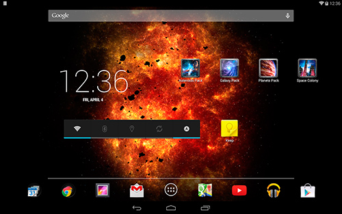 Télécharger gratuitement le fond d'écran animé La galaxie infernale  sur les portables et les tablettes Android.