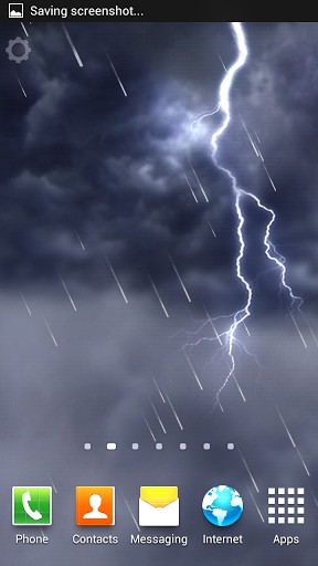 L`orage et coups de foudre  - télécharger gratuit un fond d'écran animé Paysage pour le portable.