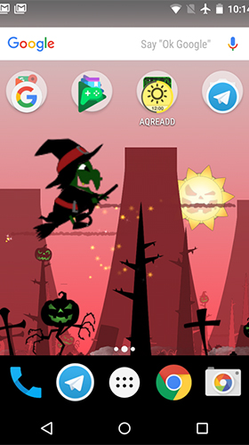 Télécharger Planète d'une petite sorcière  , fond d'écran animé gratuit pour Android sur le bureau. 