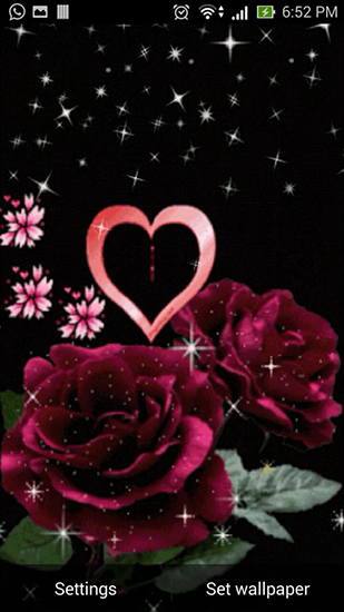 Amour - télécharger gratuit un fond d'écran animé Fleurs pour le portable.