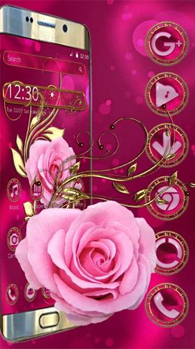 Télécharger Rose de luxe vintage , fond d'écran animé gratuit pour Android sur le bureau. 