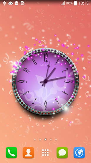 Horloge magique  - télécharger gratuit un fond d'écran animé Avec l'heure pour le portable.