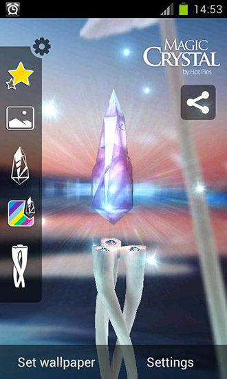Le cristal magique  - télécharger gratuit un fond d'écran animé Fantasy pour le portable.
