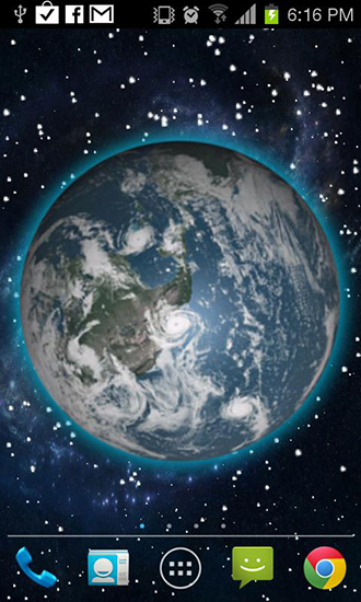 Mouvement de la Terre 3D - télécharger gratuit un fond d'écran animé Espace pour le portable.
