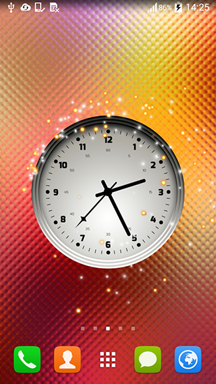 Horloge multicolore  - télécharger gratuit un fond d'écran animé Avec l'heure pour le portable.