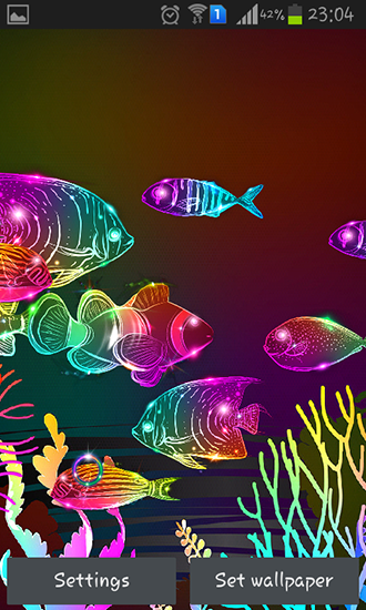 Poissons de néon - télécharger gratuit un fond d'écran animé Aquariums pour le portable.
