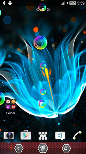 Télécharger gratuitement le fond d'écran animé Fleurs de néon sur les portables et les tablettes Android.