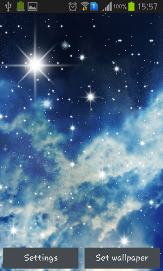 Ciel nocturne  - télécharger gratuit un fond d'écran animé Paysage pour le portable.