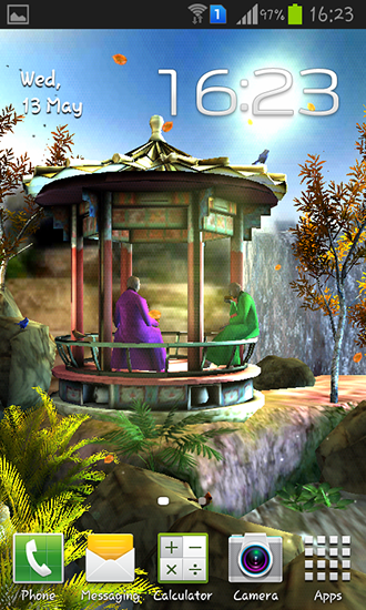 Jardin oriental 3D - télécharger gratuit un fond d'écran animé Paysage pour le portable.