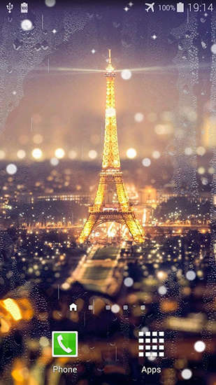 Paris de nuit - télécharger gratuit un fond d'écran animé Paysage pour le portable.