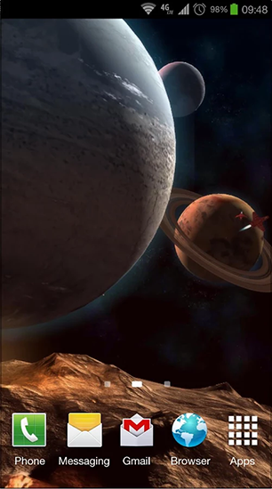 A l'orbite des planètes 3D - télécharger gratuit un fond d'écran animé Espace pour le portable.