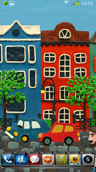 La ville en pâte à modeler - télécharger gratuit un fond d'écran animé Paysage pour le portable.