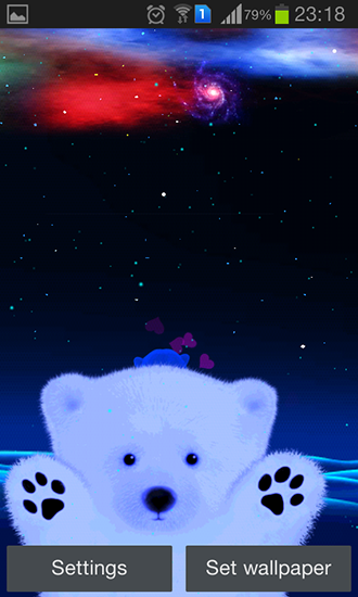Amour des ours polaires - télécharger gratuit un fond d'écran animé pour le portable.