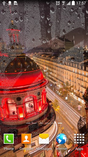 Paris de pluie  - télécharger gratuit un fond d'écran animé Interactif pour le portable.