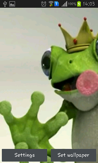 Grenouille royale  - télécharger gratuit un fond d'écran animé Animaux pour le portable.