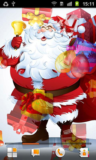 Santa Claus  - télécharger gratuit un fond d'écran animé Interactif pour le portable.