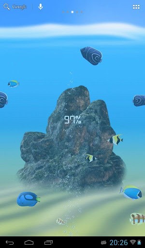 La mer: Batterie  - télécharger gratuit un fond d'écran animé Aquariums pour le portable.