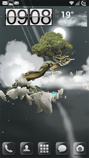 Les îles célestes  - télécharger gratuit un fond d'écran animé Fantasy pour le portable.