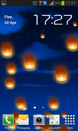 Lanternes célestes  - télécharger gratuit un fond d'écran animé pour le portable.