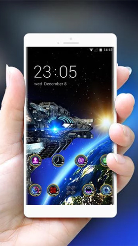 Télécharger Galaxie spatiale 3D , fond d'écran animé gratuit pour Android sur le bureau. 