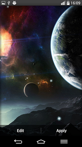 Planètes lointaines  - télécharger gratuit un fond d'écran animé Espace pour le portable.
