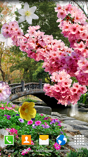 Jardin de printemps - télécharger gratuit un fond d'écran animé pour le portable.