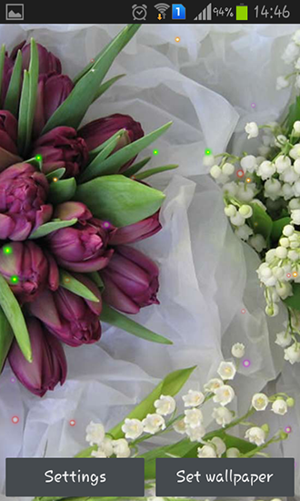 Lis et tulipes de printemps - télécharger gratuit un fond d'écran animé Fleurs pour le portable.