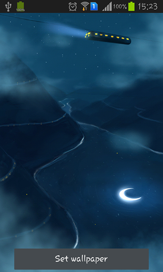 Nuit stellaire: Train  - télécharger gratuit un fond d'écran animé Paysage pour le portable.