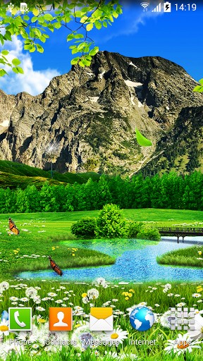 Un paysage d`été  - télécharger gratuit un fond d'écran animé Paysage pour le portable.