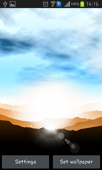 Lever du soleil - télécharger gratuit un fond d'écran animé Vecteur pour le portable.
