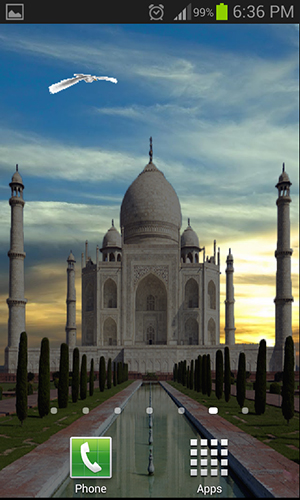 Télécharger Taj Mahal, fond d'écran animé gratuit pour Android sur le bureau. 