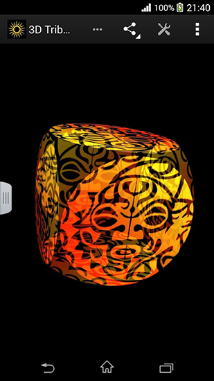 Soleil de tribu 3D - télécharger gratuit un fond d'écran animé Interactif pour le portable.