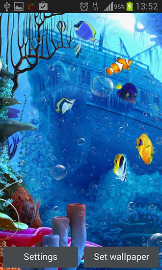 Sous l'eau - télécharger gratuit un fond d'écran animé Aquariums pour le portable.