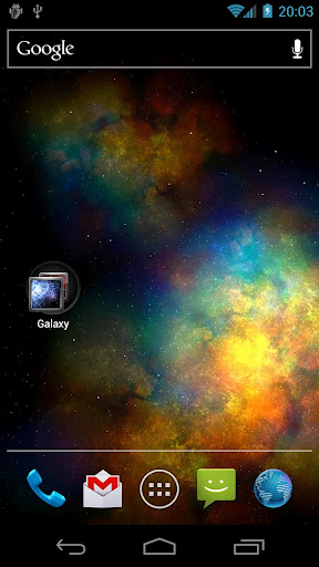 Galaxie turbulente  - télécharger gratuit un fond d'écran animé Espace pour le portable.