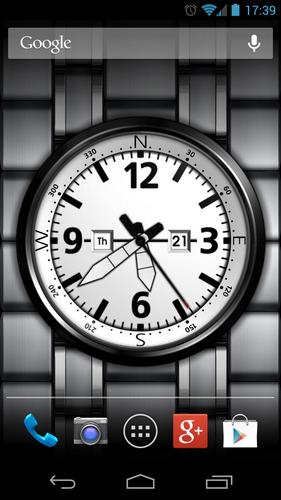 Horloge sur l`écran  - télécharger gratuit un fond d'écran animé Avec l'heure pour le portable.
